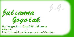 julianna gogolak business card